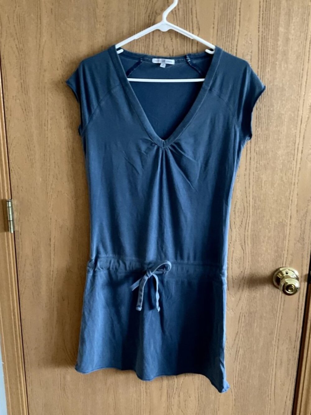 Gap Knee Length Cap Sleeves Dress Blue US Size S